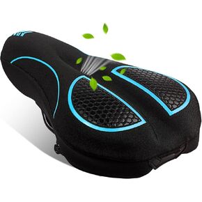 Bike Seat Cover for Men & Women Comfort, Narrow Bike Seat Cushion Cover, Padded Seat Cover for Bike, Soft Bicycle Seat Covers for BMX, Exercise Bikes, Indoor and Outdoor Cycling Seat Cover in Saudi Arabia