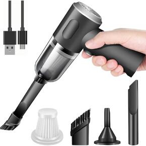 Wireless Handheld Car Vacuum Cleaner High Power Rechargeable Household Mini Vacuum Cleaner, Vacuum for Desk, Home and Office Dust Cleaning, Protable Vacuum Cleaner for Car