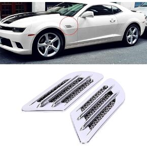 1 Pair Auto SUV Universal Car Side Mesh, Universal Car Side Mesh, Vent Air Flow Fender Decoration Sticker, Car Side Mesh Vent Decoration Fit for All Cars (Carbon Fiber)