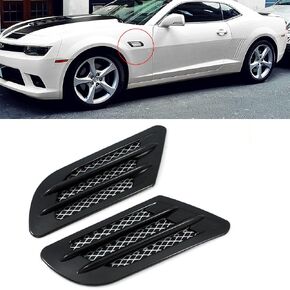 1 Pair Auto SUV Universal Car Side Mesh, Universal Car Side Mesh, Vent Air Flow Fender Decoration Sticker, Car Side Mesh Vent Decoration Fit for All Cars (Carbon Fiber) in Kuwait