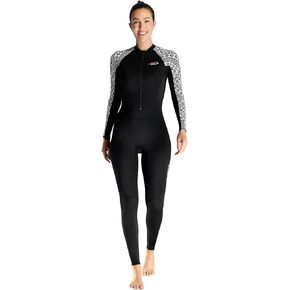 Aivtalk Men's Full Body Dive Skins Long Sleeve Back Zipper Wetsuit UV Sun Protect Cooling Rashguard Surfing Suit