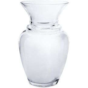 Royal Imports Glass Flower Vase Clear Modern Decorative Centerpiece Urn Wide Mouth Classic Everyday Rose Gathering Wedding Table Bouquet Holiday-Stripes