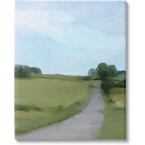 Stupell Industries Abstract Path Through Grassland Rural Landscape Scene, Design by Amy Hall