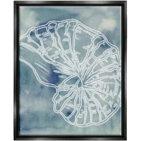 Stupell Industries Spiral Seashell Nautilus Sea Life Watercolor Pattern, Design by Ziwei Li