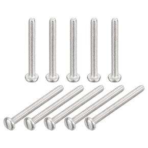 uxcell 304 Stainless Steel Machine Screws, 50pcs M1.6x14mm Slotted Drive Pan Head Screw Bolts