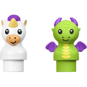 قطع غيار لمجموعة لعب طاولة التعلم Enchanted Friends من Fisher-Price - GGX43 ~ استبدال Magical Friends وحيد القرن الأبيض والتنين الأخضر