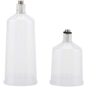 Plastic Spray Paint Gun Airbrush Cup Pot Airbrush Accessories Watering Can Spray Paint Cup Threaded Connector Part 2 Pcs/Set