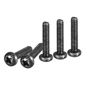 M6x12mm Pan Head Machine Screws, 20Pcs M6 Phillips Drive, Metric Coarse Full Thread, Steel Black Oxide Finish, Screws Bolts Kit