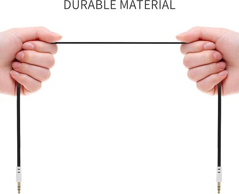 مجموعة كاملة من 10 ألوان 3ft 3.5mm ذكر إلى ذكر M/M شقة المعكرونة تسجيل الموسيقى ستيريو الصوت مساعد كابل AUX (10 قطع أسود) in Saudi Arabia