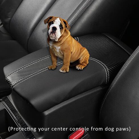INTGET Car Center Console Armrest Cover for Nissan Rogue 2014-2020 Nissan Rogue Sport Accessories 2017-2021 2022 Leather Elbow Arm Rest Cover Pad Protector Saver (Black with Carbon Fiber Leather) in Saudi Arabia