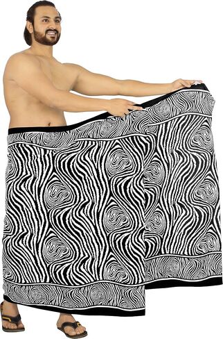 LA LEELA Men's Sarong Beach Pareo Swim Wrap in Saudi Arabia