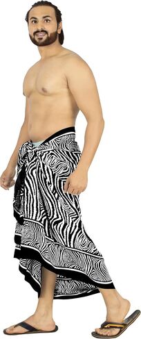LA LEELA Men's Sarong Beach Pareo Swim Wrap in Saudi Arabia