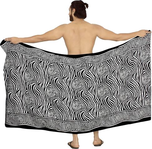 LA LEELA Men's Sarong Beach Pareo Swim Wrap in Saudi Arabia