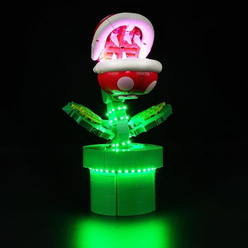 مجموعة إضاءة Cooldac لمصنع Lego Super Mario Piranha، إضاءة LED متوافقة مع نبات Lego 71426 Piranha (بدون كتلة بناء، مجموعة إضاءة فقط) in Kuwait