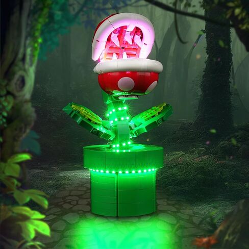 مجموعة إضاءة Cooldac لمصنع Lego Super Mario Piranha، إضاءة LED متوافقة مع نبات Lego 71426 Piranha (بدون كتلة بناء، مجموعة إضاءة فقط) in Kuwait