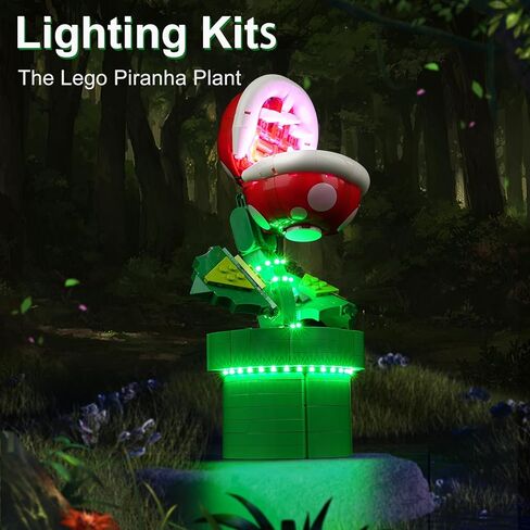 مجموعة إضاءة Cooldac لمصنع Lego Super Mario Piranha، إضاءة LED متوافقة مع نبات Lego 71426 Piranha (بدون كتلة بناء، مجموعة إضاءة فقط) in Kuwait
