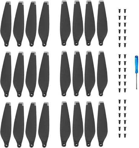 24pcs Low Noise Upgraded Multi-Color Propellers for DJI Mini 3 Pro/Mini 4 Pro(Yellow and White Blades, Upgrades Propellers) in Saudi Arabia