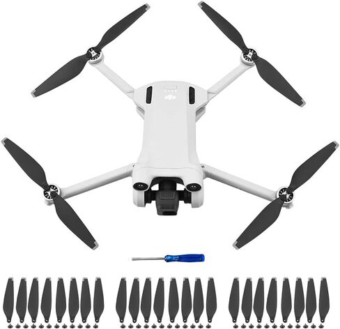 24pcs Low Noise Upgraded Multi-Color Propellers for DJI Mini 3 Pro/Mini 4 Pro(Yellow and White Blades, Upgrades Propellers) in Saudi Arabia