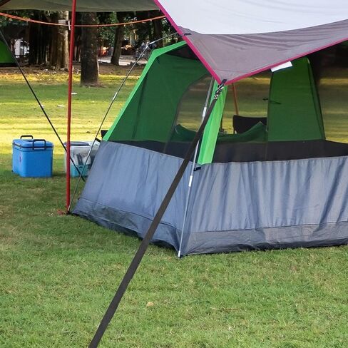 11 قطعة من مجموعة مظلات RV عالية التحمل، ملحقات مرساة مظلات التخييم، بما في ذلك مسمار حلزوني 40 سم، وزنبركات فولاذية وحزام بطول 13 قدم، لمظلة مقطورة التخييم in Kuwait