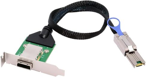 NFHK خارجي صغير SAS SFF-8088 ذكر إلى SFF-8088 أنثى تمديد كابل PCBA مع قوس منخفض in Saudi Arabia