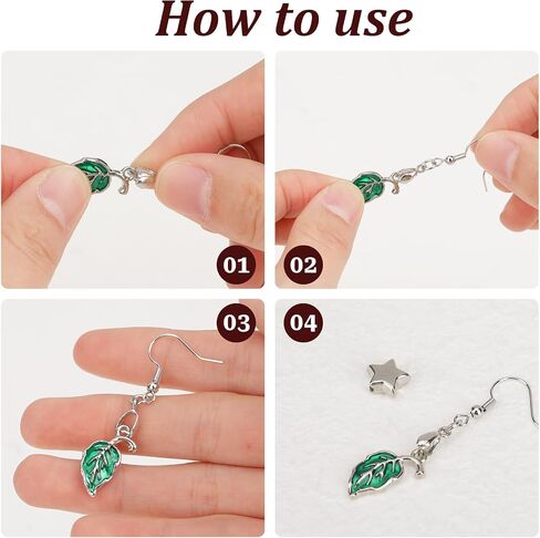 50Pcs Stainless Steel Earring Hooks French Earring Hooks Wire Ear Ball Hooks with Pendant Clasp for Jewelry Earring Making Crafts DIY(Silver) in Saudi Arabia