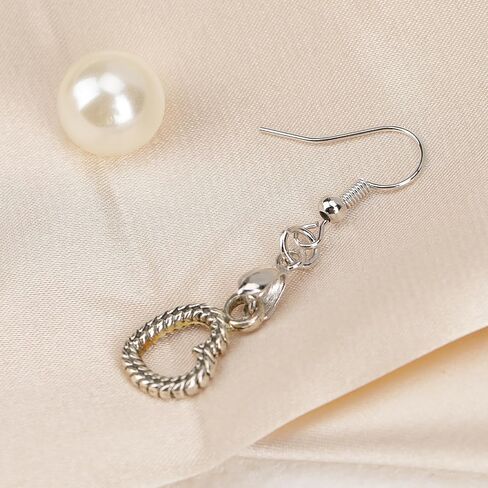 50Pcs Stainless Steel Earring Hooks French Earring Hooks Wire Ear Ball Hooks with Pendant Clasp for Jewelry Earring Making Crafts DIY(Silver) in Saudi Arabia
