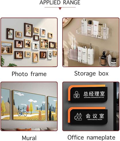 12 Pairs of Heavy Duty Command Strips Picture Hanging Tape and Hangers Velcro Strips for Easy and Secure Installation in Saudi Arabia