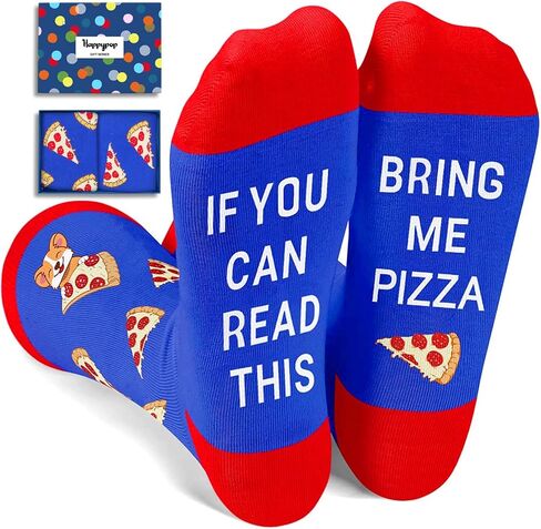 HAPPYPOP Men's Taco Socks Popcorn Pizza Socks, Funny Taco Gifts Popcorn Gift, Food Socks in Kuwait