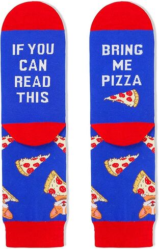 HAPPYPOP Men's Taco Socks Popcorn Pizza Socks, Funny Taco Gifts Popcorn Gift, Food Socks in Kuwait
