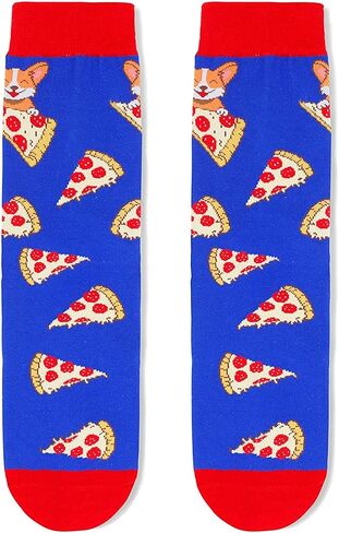 HAPPYPOP Men's Taco Socks Popcorn Pizza Socks, Funny Taco Gifts Popcorn Gift, Food Socks in Kuwait