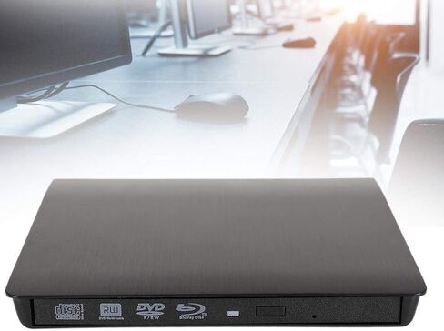 Optical Drive Case, USB 3.0 External Drive Box, CD Drive Enclosure, External ODD / HDD Interchanger Box, Optical Drive Driver Housing(Black) in Saudi Arabia