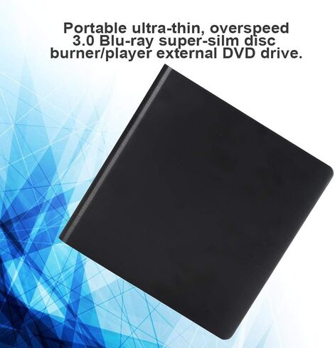 Optical Drive Case, USB 3.0 External Drive Box, CD Drive Enclosure, External ODD / HDD Interchanger Box, Optical Drive Driver Housing(Black) in Saudi Arabia