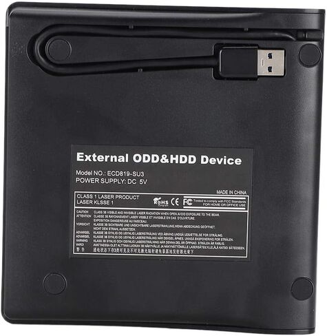 Optical Drive Case, USB 3.0 External Drive Box, CD Drive Enclosure, External ODD / HDD Interchanger Box, Optical Drive Driver Housing(Black) in Saudi Arabia