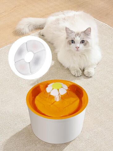 Anka Cat Water Fountain Filter, 8 Packs Replacement Filters for for 84oz/2.5L Automatic Pet Fountain, Cat Dog Pet Filters for Water Dispenser, 4-layer Filtration in Saudi Arabia