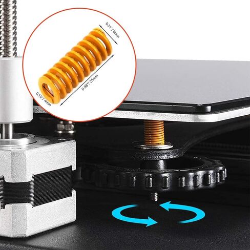 Creality Official Capricorn Bowden PTFE Tube 1.75mm 1 Meter 3D Printer Accessories Kit و4 قطع زنبرك على مستوى السرير لـ Ender 3/3 V2/3 Pro/5/5 S1 Ender 3 Neo/3 V2 Neo/3 Max Neo K1/K1 Max/ طابعة K1C ثلاثية الأبعاد in Kuwait