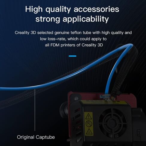 Creality Official Capricorn Bowden PTFE Tube 1.75mm 1 Meter 3D Printer Accessories Kit و4 قطع زنبرك على مستوى السرير لـ Ender 3/3 V2/3 Pro/5/5 S1 Ender 3 Neo/3 V2 Neo/3 Max Neo K1/K1 Max/ طابعة K1C ثلاثية الأبعاد in Kuwait