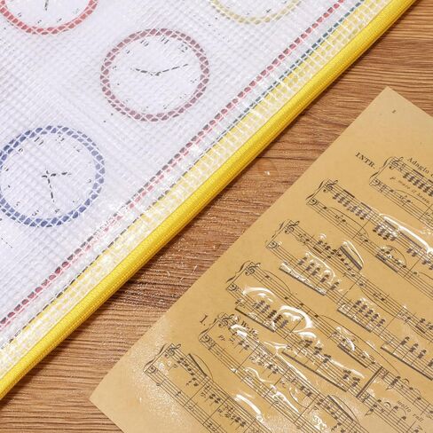 Sherr 120 Pcs A4 Mesh Zipper Pouch Bulk 13 x 9.45 Inch Waterproof Mesh Bags PVC Document Pouch Multipurpose Document Bags for School Office in Saudi Arabia