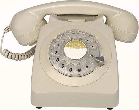 هواتف الاتصال الهاتفي الأحمر Benotek 1980'S الكلاسيكية القديمة الطراز الرجعية الهاتف الثابت مكتب الهاتف خط واحد هاتف حبالي المنزل مكتب مدرسة فندق in Kuwait