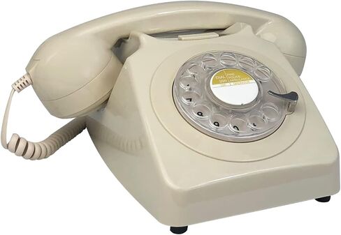 هواتف الاتصال الهاتفي الأحمر Benotek 1980'S الكلاسيكية القديمة الطراز الرجعية الهاتف الثابت مكتب الهاتف خط واحد هاتف حبالي المنزل مكتب مدرسة فندق in Kuwait