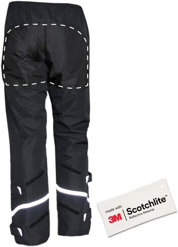Salzmann 3M Reflective Rain Pants | Waterproof Hiking Trousers | Made with 3M Scotchlite in Saudi Arabia
