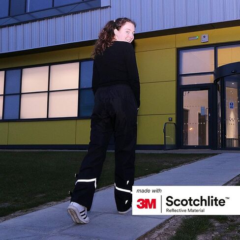 Salzmann 3M Reflective Rain Pants | Waterproof Hiking Trousers | Made with 3M Scotchlite in Saudi Arabia