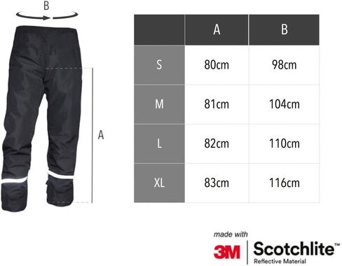 Salzmann 3M Reflective Rain Pants | Waterproof Hiking Trousers | Made with 3M Scotchlite in Saudi Arabia