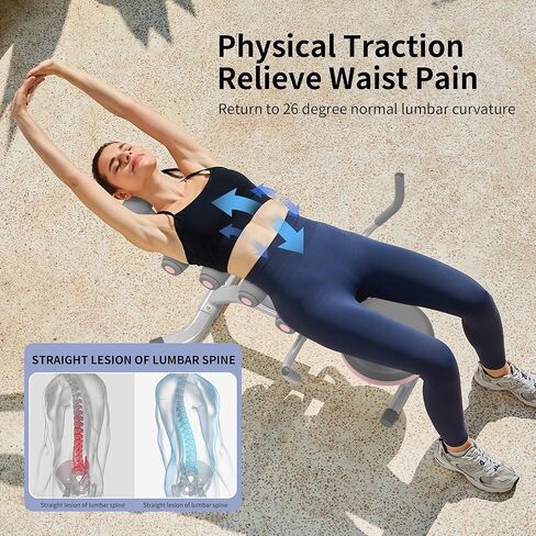 كرسي تمرين تويست من ليك فيتنس مع أسطوانة إسفنجية لتدريب القوة الأساسية والبطن، واسترخاء الظهر، ومقعد دوار 360 درجة in Kuwait