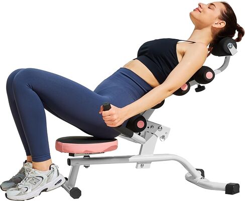 Leikefitness Exercise Twist Workout Chair with Foam Roller for Core & Abdominal Strength Training,Back Relax Back Stretching 360° Rotating Seat in Saudi Arabia
