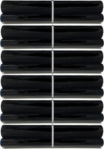 6 عبوات من بكرات إعادة تعبئة شريط فيلم الفاكس UX-5CR المتوافقة مع Sharp Fax UX-P100 UX-P105 UX-P115 UX-P200 UX-P200RF UX-CL220 UX-255 UX-A255 UX-260 UX-A260 UX-CC500 UX -CD600 UX-LD600 in Kuwait