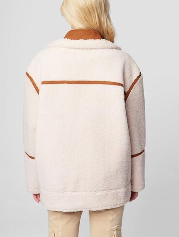 [BLANKNYC] womens Long Sherpa Bonded JacketJacket in Saudi Arabia