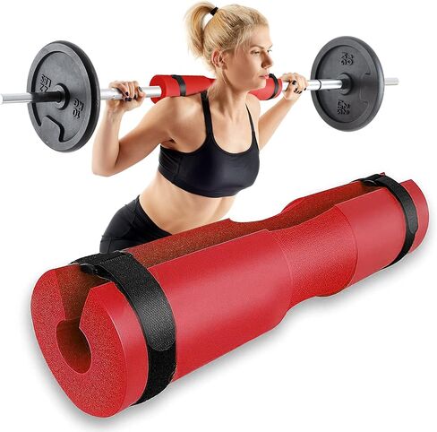 Barbell Pad, 17 * 3.5 in Foam Sponge Squat Bar Cushion Pad Hip Thrust Pad Neck Shoulder Protective Pad for Squats, Lunges, Hip Thrusts, Weight Lifting, fit Standard and Olympic Bars. in Saudi Arabia