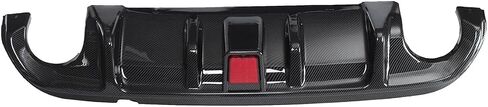 Rear Bumper Lip Spoiler Diffuser Splitter For Infiniti Q50 2014-2017 with Light Carbon Fiber Pattern in Saudi Arabia