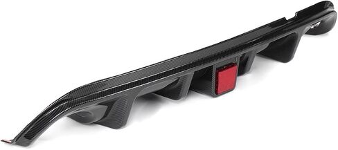 Rear Bumper Lip Spoiler Diffuser Splitter For Infiniti Q50 2014-2017 with Light Carbon Fiber Pattern in Saudi Arabia