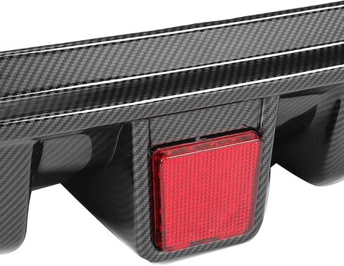 Rear Bumper Lip Spoiler Diffuser Splitter For Infiniti Q50 2014-2017 with Light Carbon Fiber Pattern in Saudi Arabia